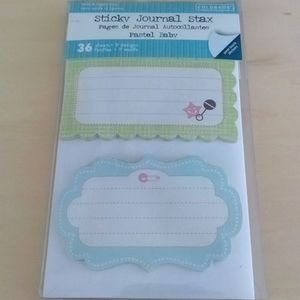3/$15 Sticky Journal Stax Pastel Baby 36 Sheets